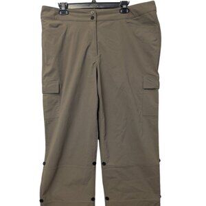 Tilley Adjustable Cargo Outdoor Utility Convertible Hiking camping pants Size 16